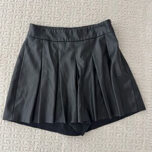 Black Pleated Skort